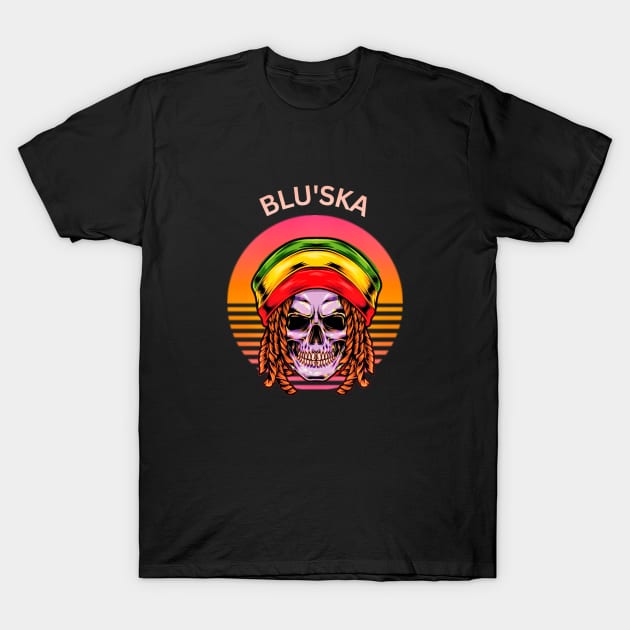 Blu'ska T-Shirt by Ilutions Art